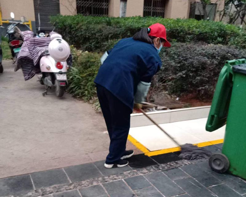 保潔進行中
